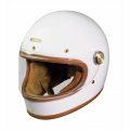 Hedon Heroine Racer Knight White Glossy Helmet